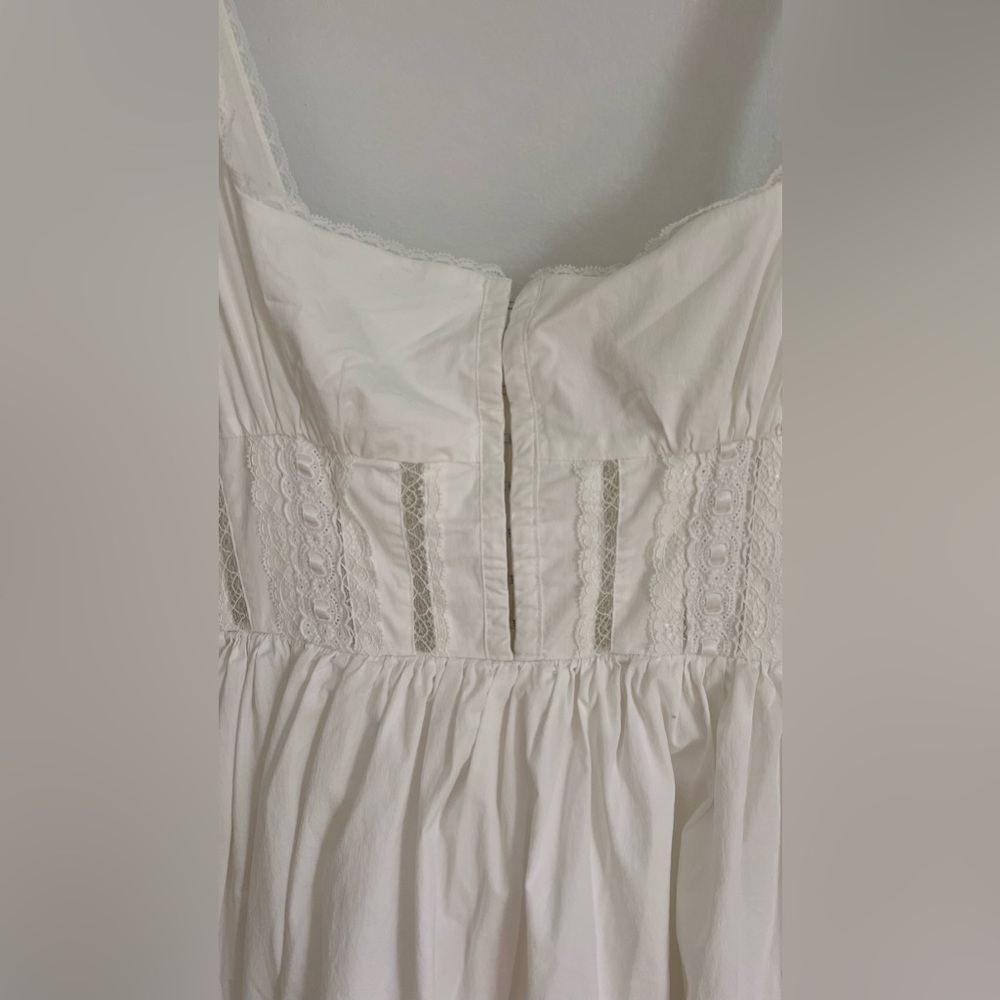 House of CB White Cotton Corset Midi Dress - Picture 4 of 8